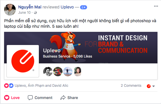 Cảm nhận của khách hàng về Uplevo